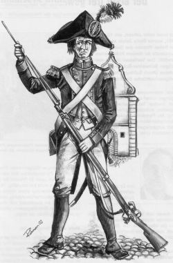 Infanterist der Stadt St. Gallen 1792
