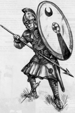 Soldat des römischen Heers um 370